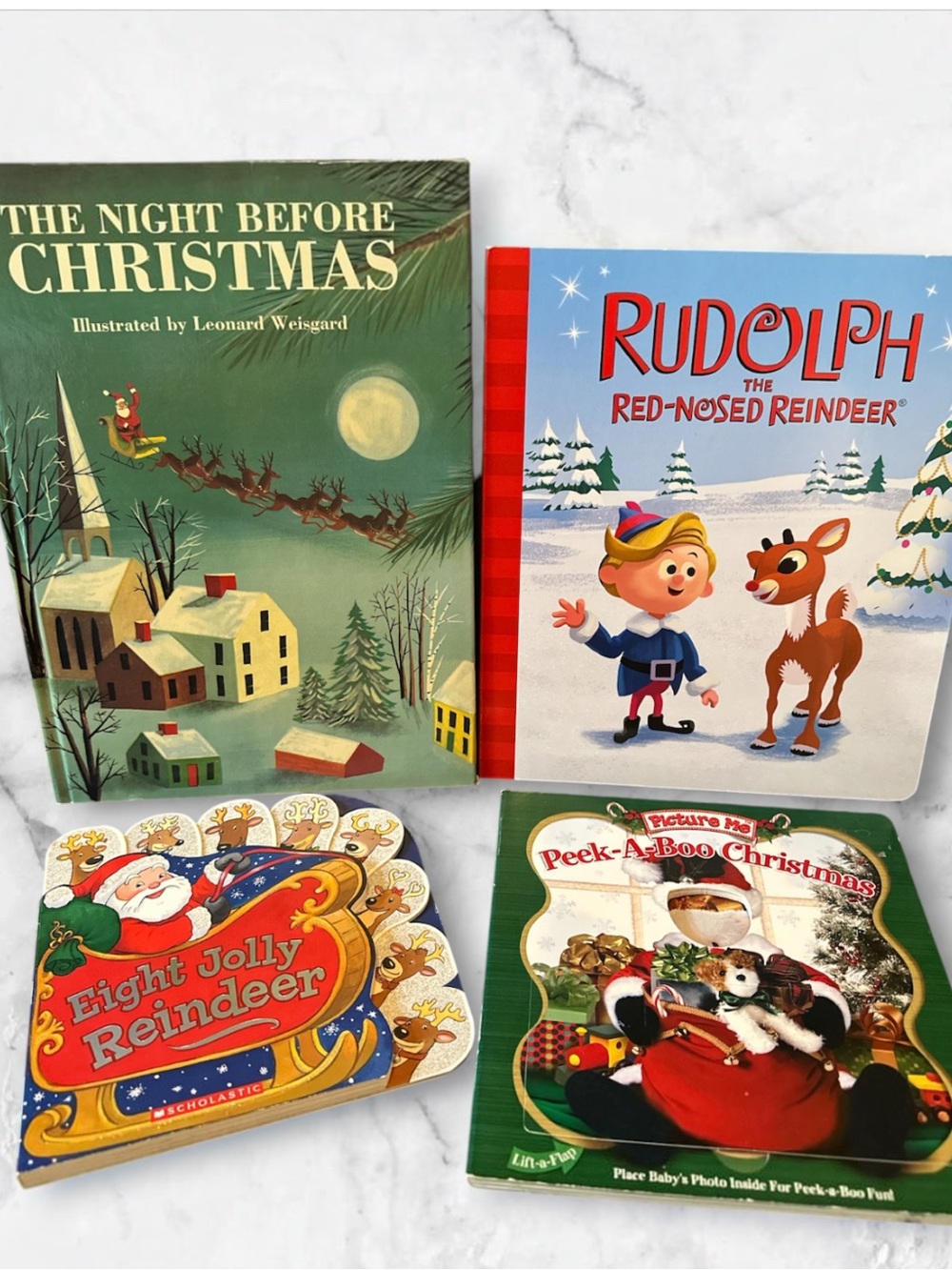 Lot of 4 children’s Christmas themed books hardcover
